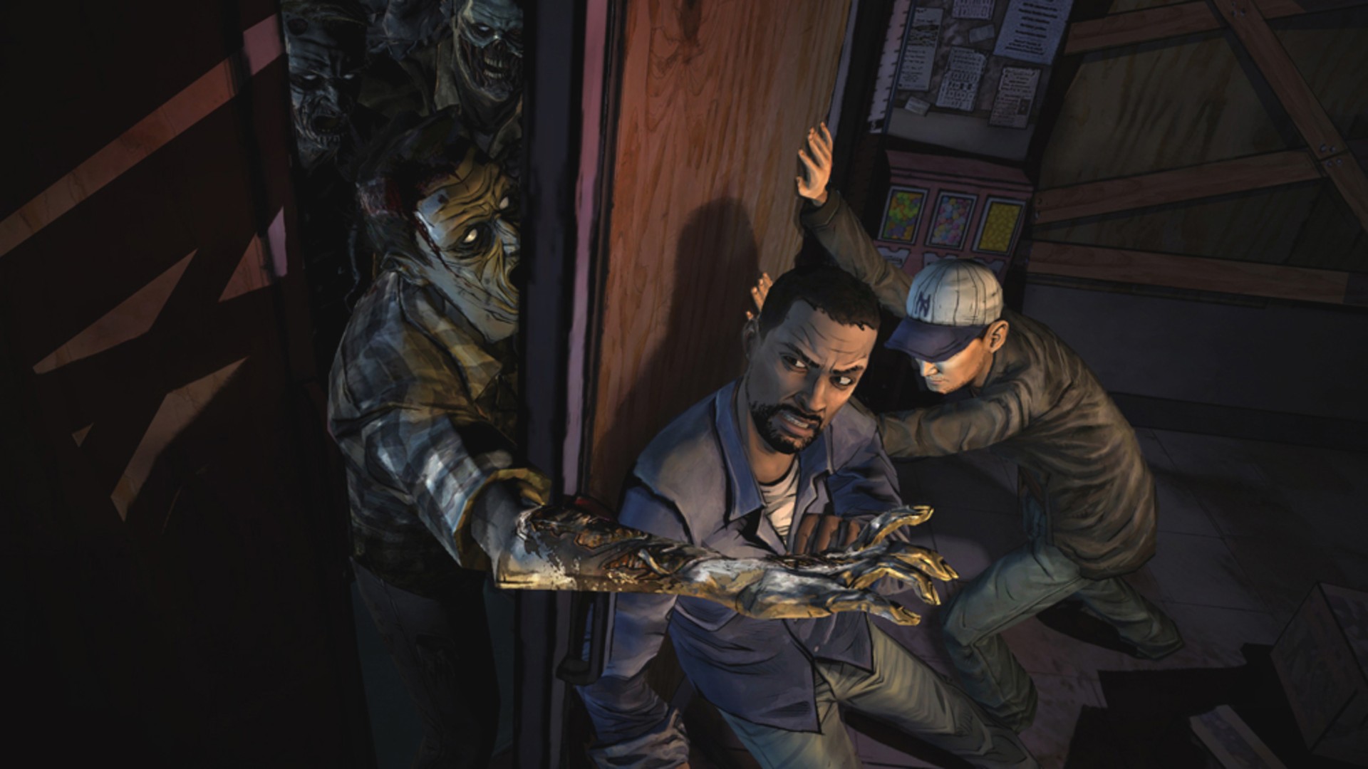 A zombie threat in one of the best laptop games, The Walking Dead