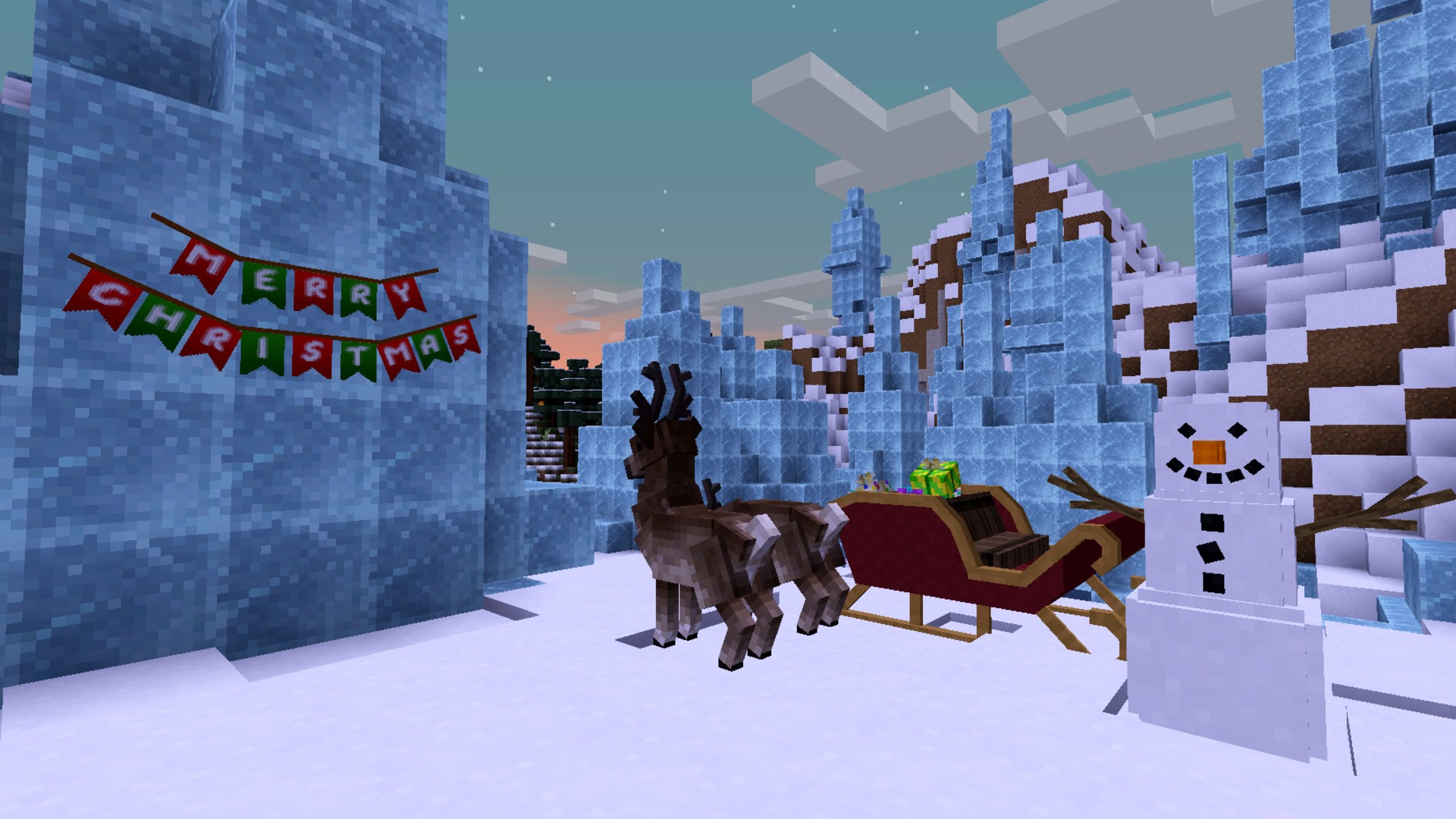 One of the best Minecraft Christmas builds, seeds, skins, and extra