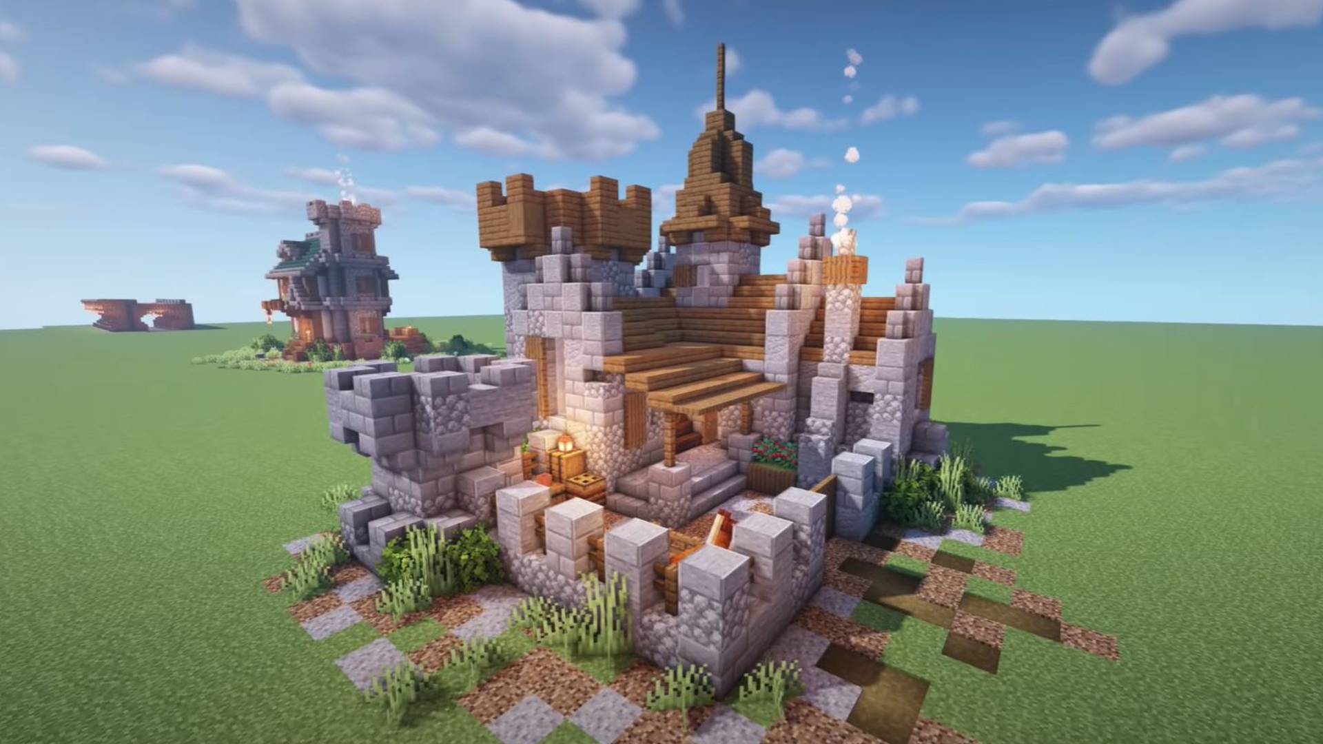 Castle Tower  Minecraft castle, Minecraft architecture, Minecraft