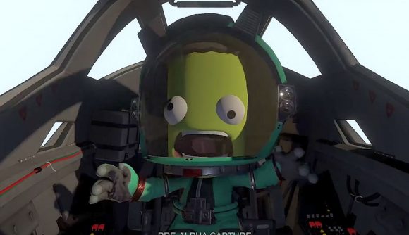 best sandbox games - Kerbal Space Program: A Kerbal screams as his space shuttle takes off