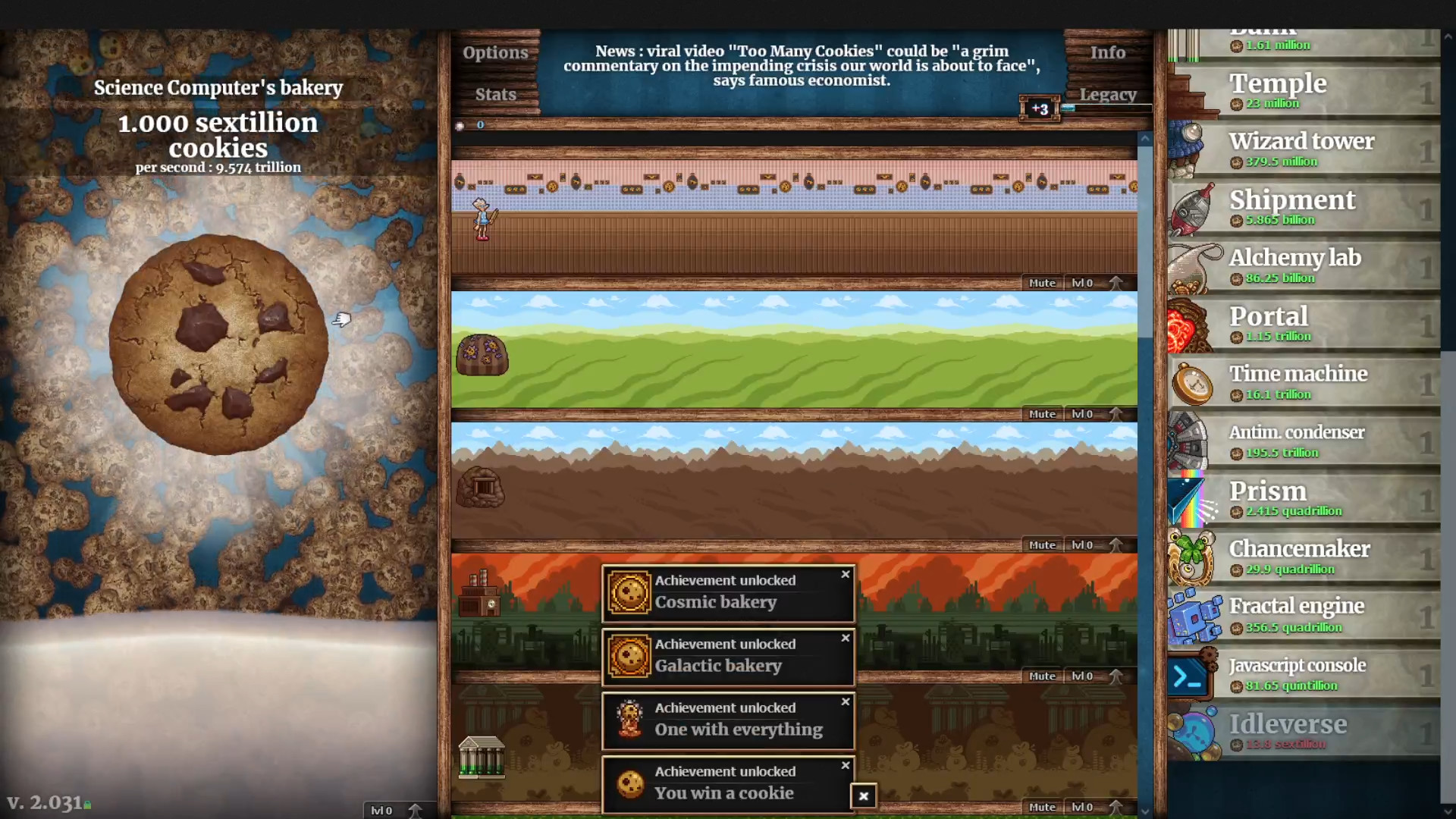 Cookie Clicker is currently ruining the lives of over 60,000 people on Steam