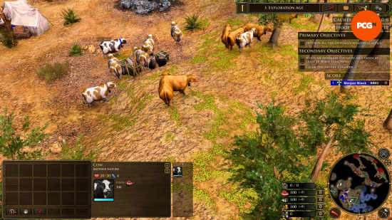 All living creatures on the ground are turned to cows thanks to one of the best Age of Empires 3 cheats.