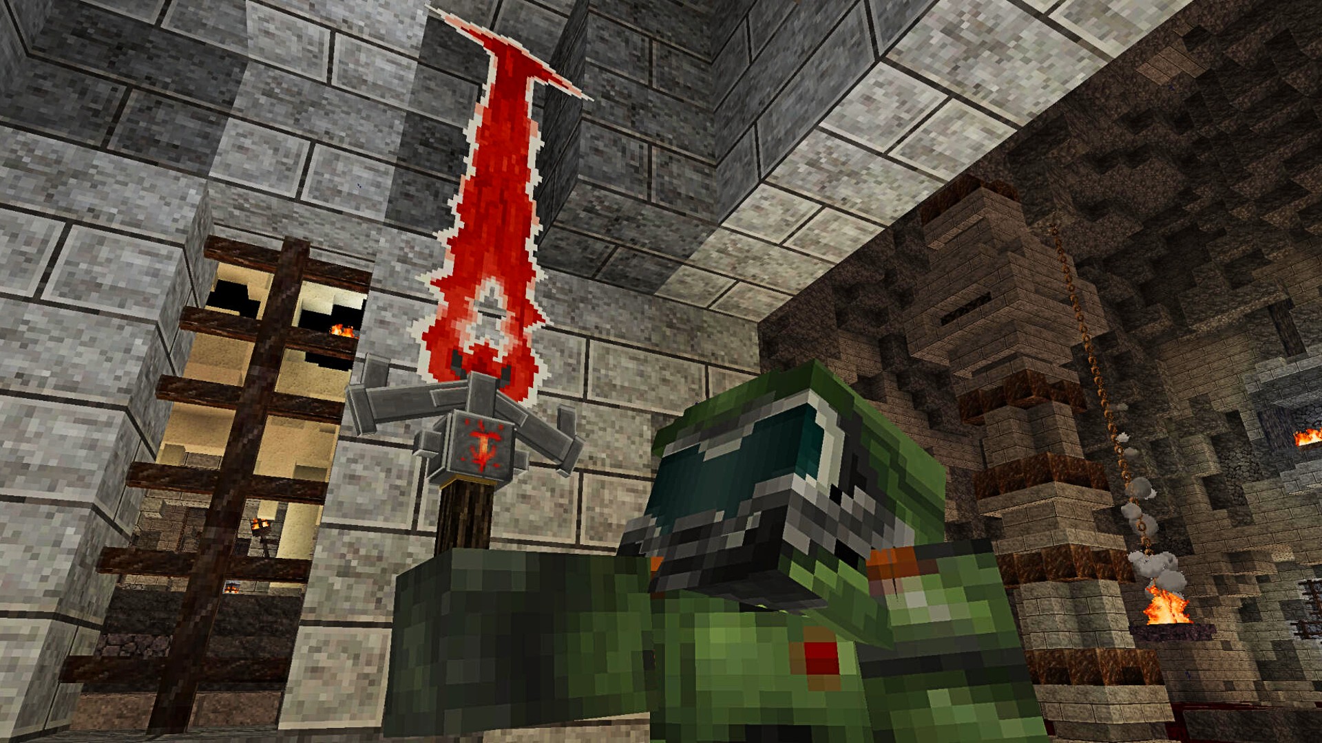 Doomed Demons Of The Nether Is A Doom Fps In Minecraft Pcgamesn