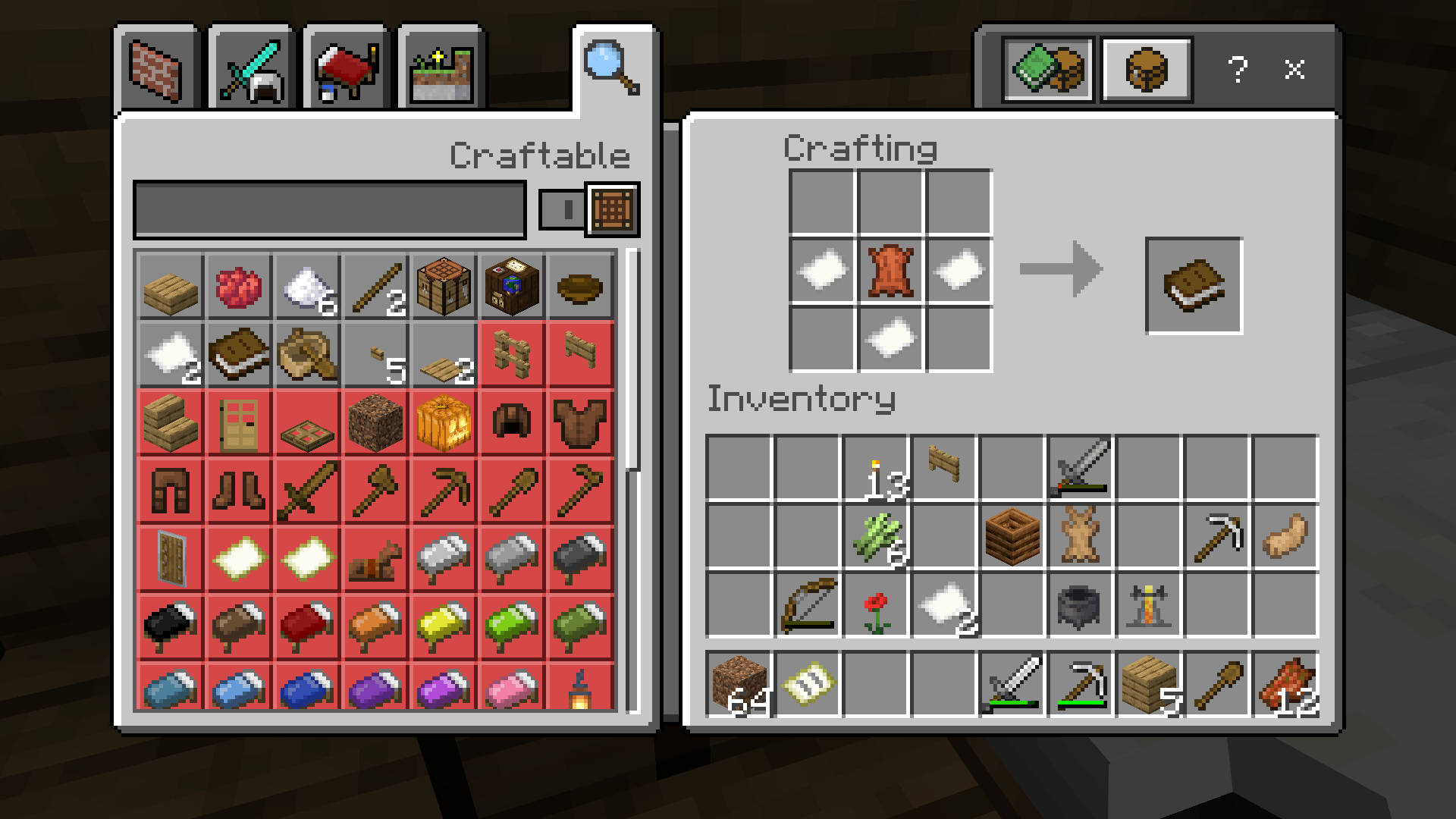 minecraft book and quill recipe