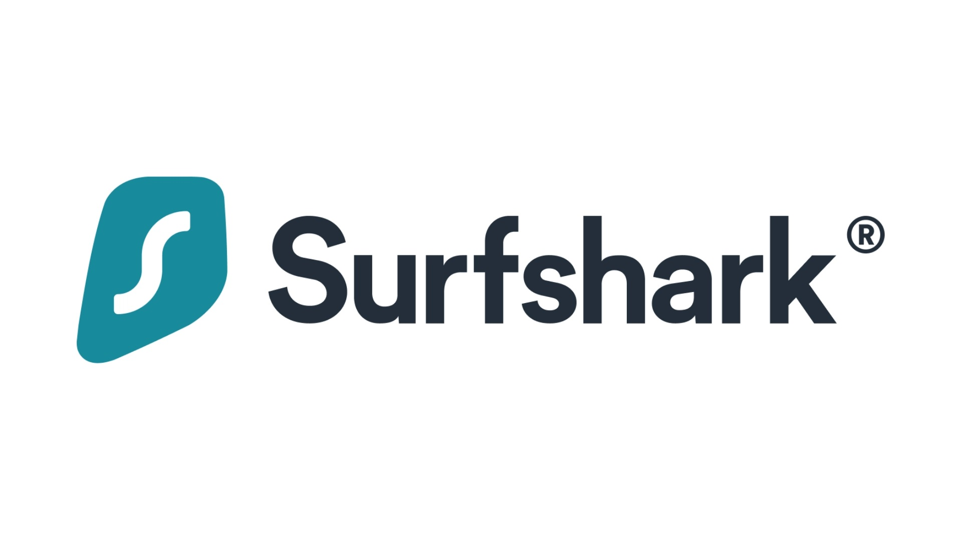 Best Mac VPN - Surfshark. The business's logo stands on a white background.
