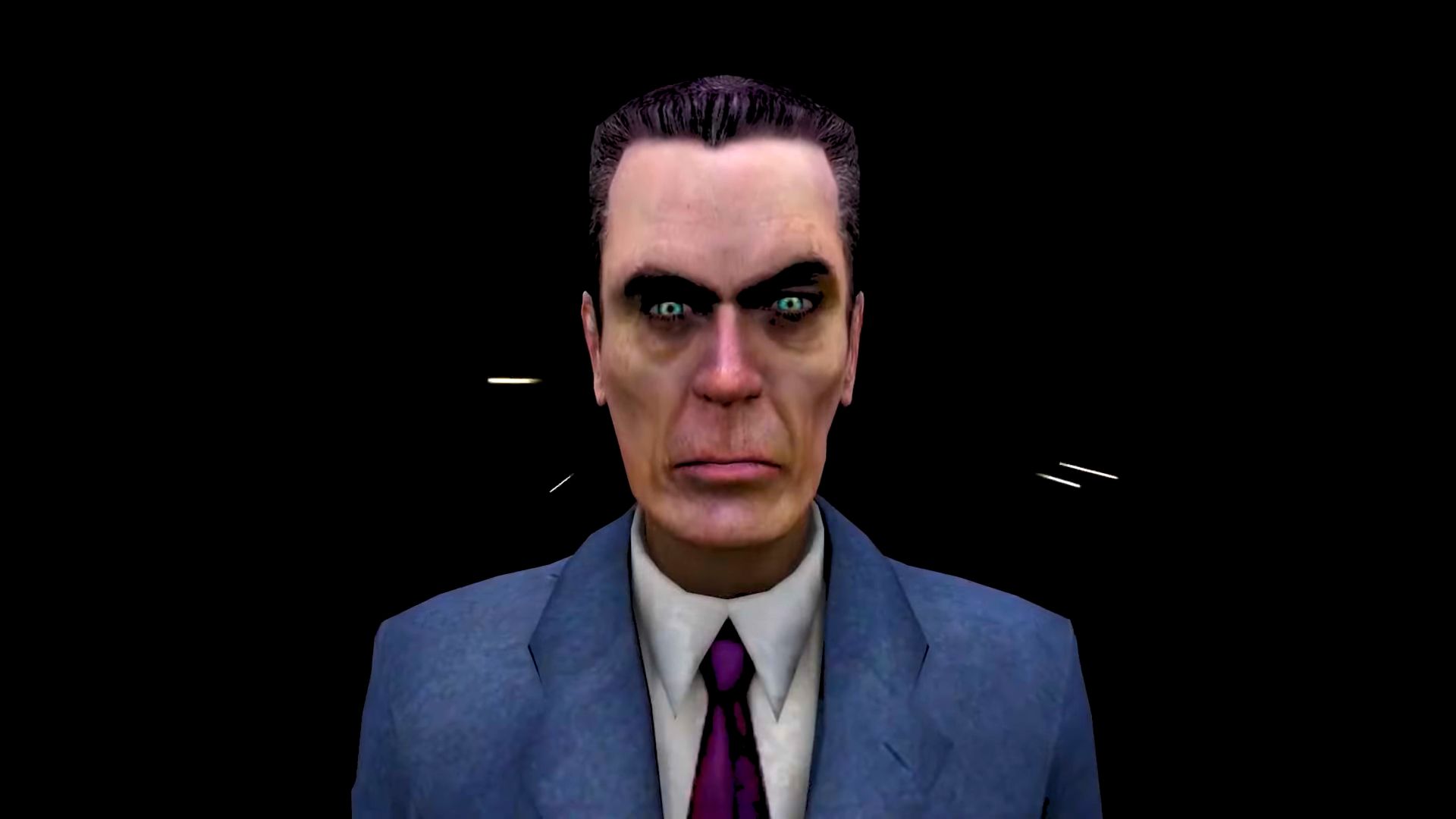 Grey Haired G-man with Black suit [Half-Life 2] [Mods]