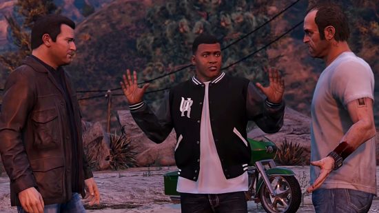 Rockstar Games on X: Celebrate 10 years of Grand Theft Auto V in GTA  Online this week with a trio of outfits inspired by Michael, Franklin, and  Trevor. Plus, get bonuses on