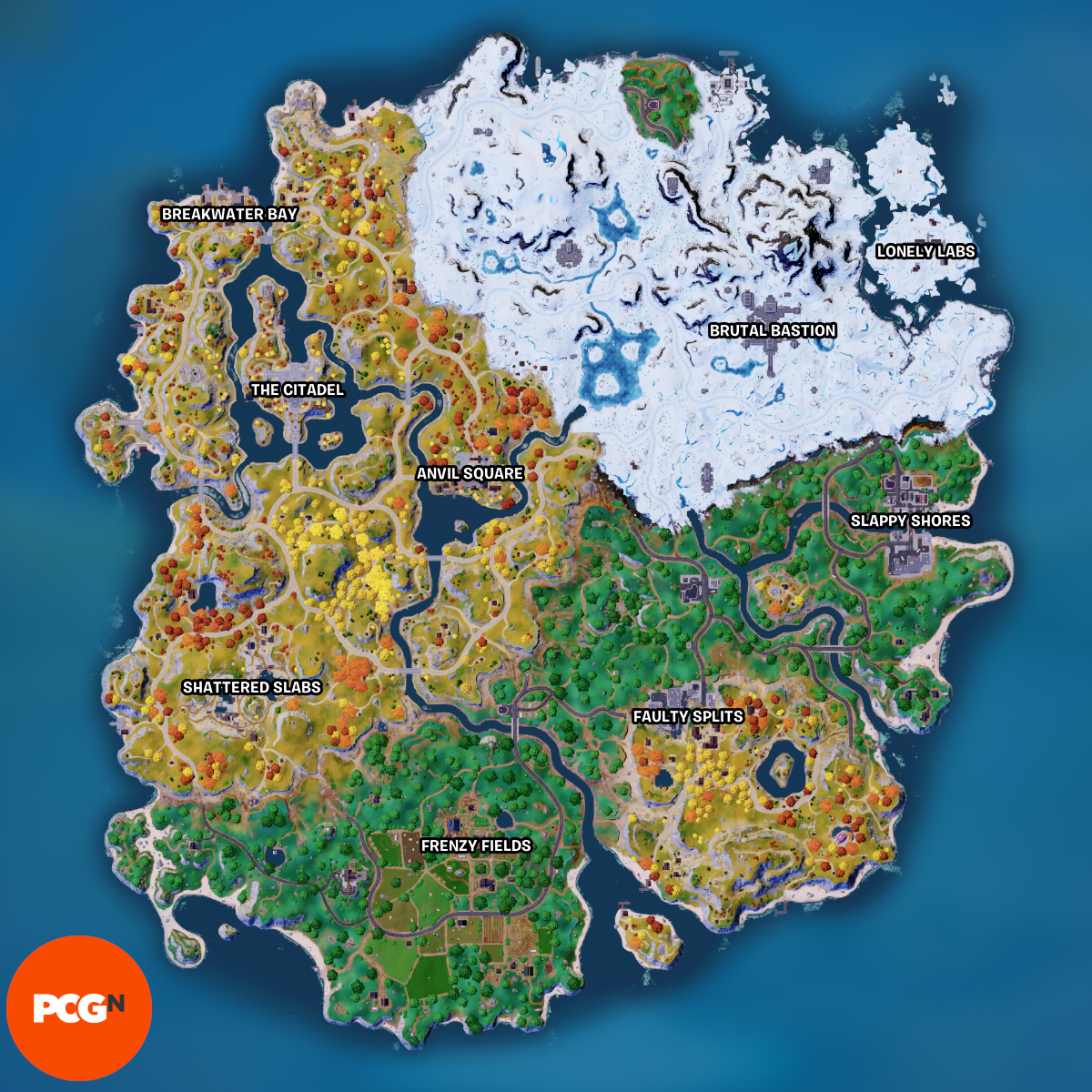 Fortnite Chapter 4 Season 2 map and how to find hot spots PCGamesN