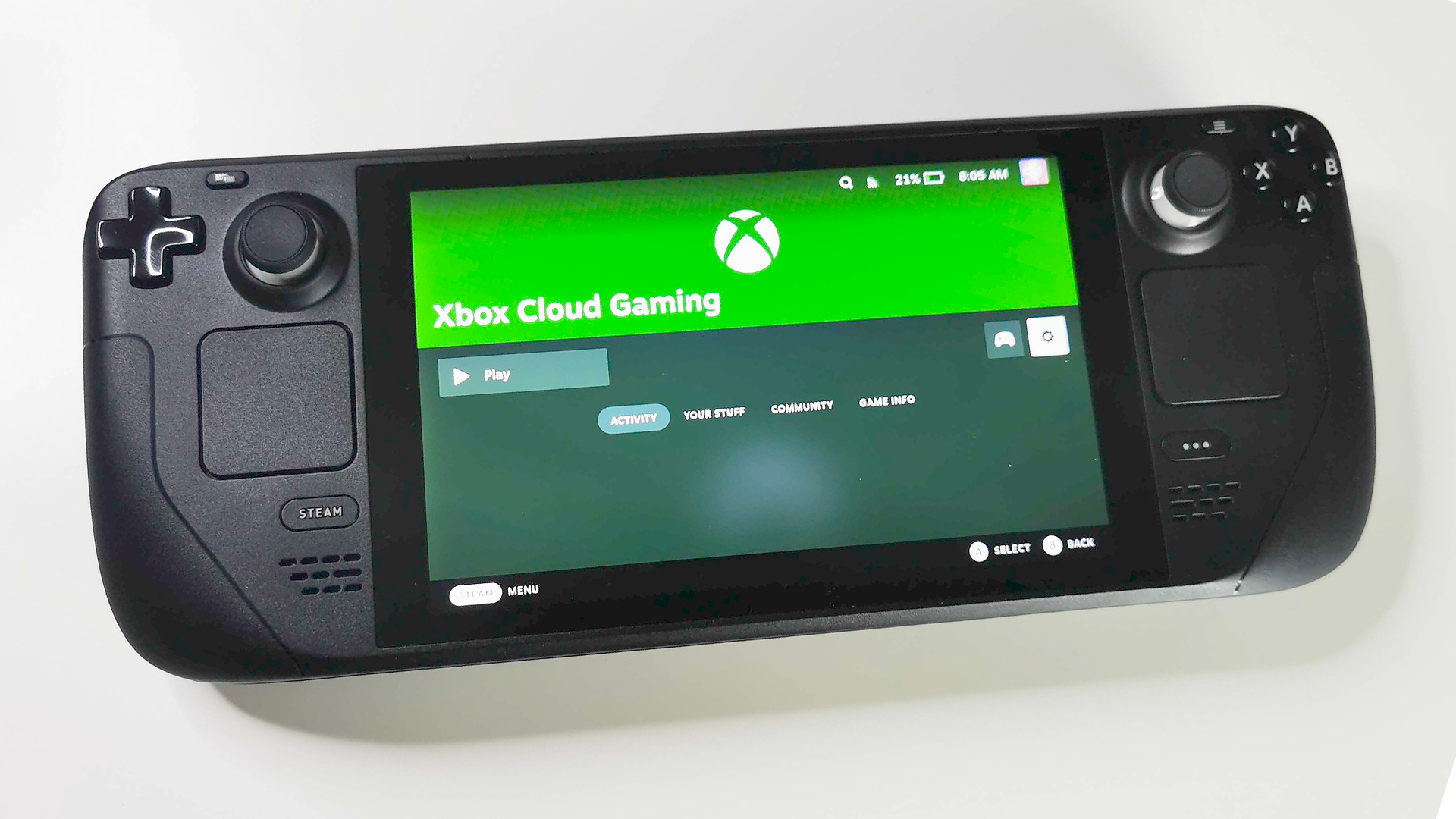Use Xbox Cloud Gaming on Steam Deck 