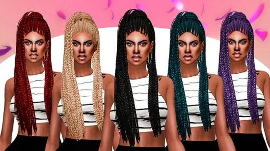Sims 4 CC options: hair styles
