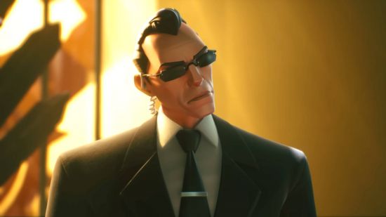 Agent Smith is one of the Multiversus upcoming characters, and he's cricking his neck in anticipation.