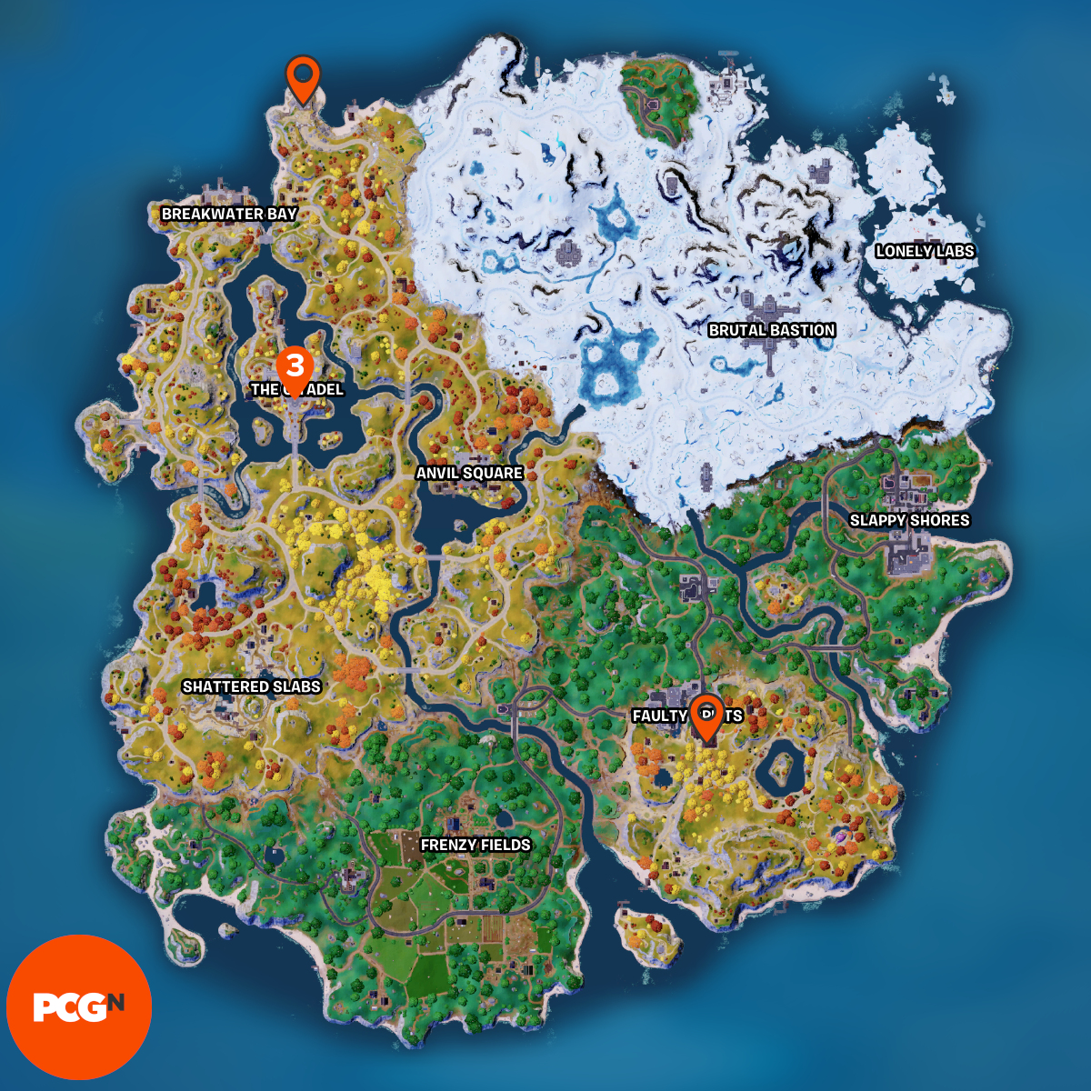 Fortnite Oathbringer Chests Locations Map 