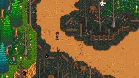 Haunted Chocolatier release date: The player wandering down a sandy path