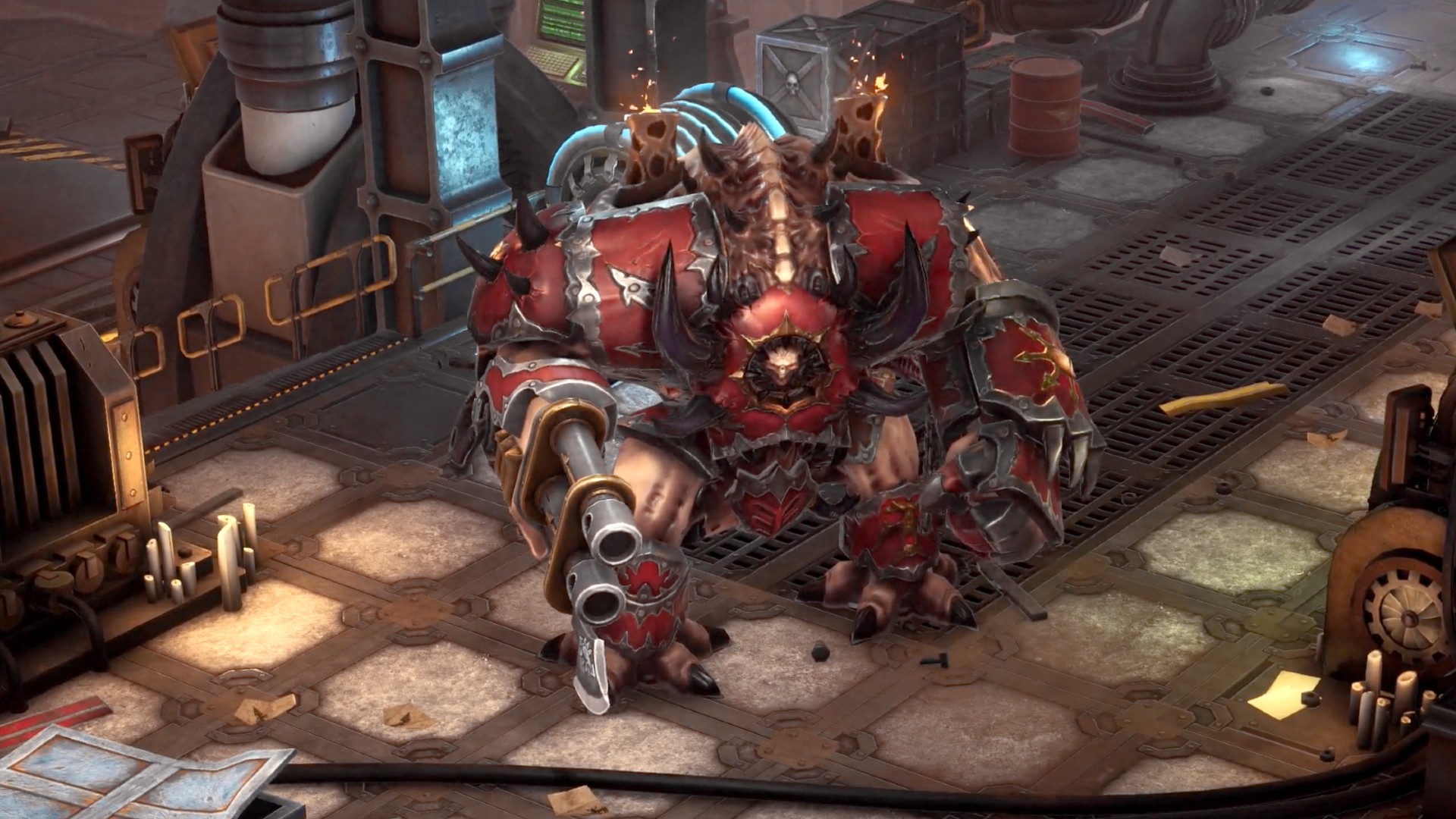 Here’s a Chaos Helbrute in Warhammer 40k Rogue Trader