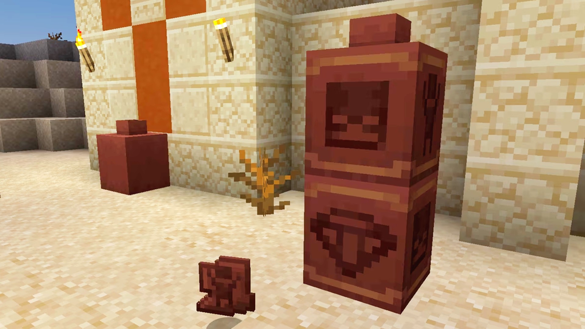 Minecraft archeology, pottery sherds, and decorative blocks