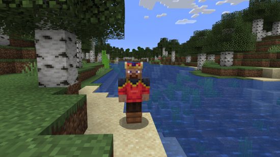 Best Minecraft skins: A majestic red and blue-black sin which matches the in-game Migrator skin.