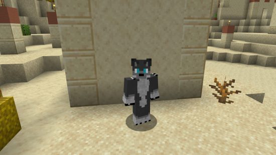 Best Minecraft animal skins: ather than looking like the in-game Minecraft wolves, this cute skin looks more like something out of a cartoon, with big claws, and big blue eyes.