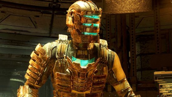 Dead Space Remake Remake bestätigt für 2024: Ein Weltraumingenieur in einem Metallanzug, Isaac Clarke vom Dead Space Remake