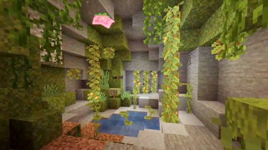 My Minecraft 1.17 Lush Cave Ultimate Base!!! This is my all time