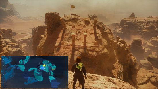 A map shows the location of the clues for the Star Wars Jedi Survivor Crypt of Uhrma puzzle