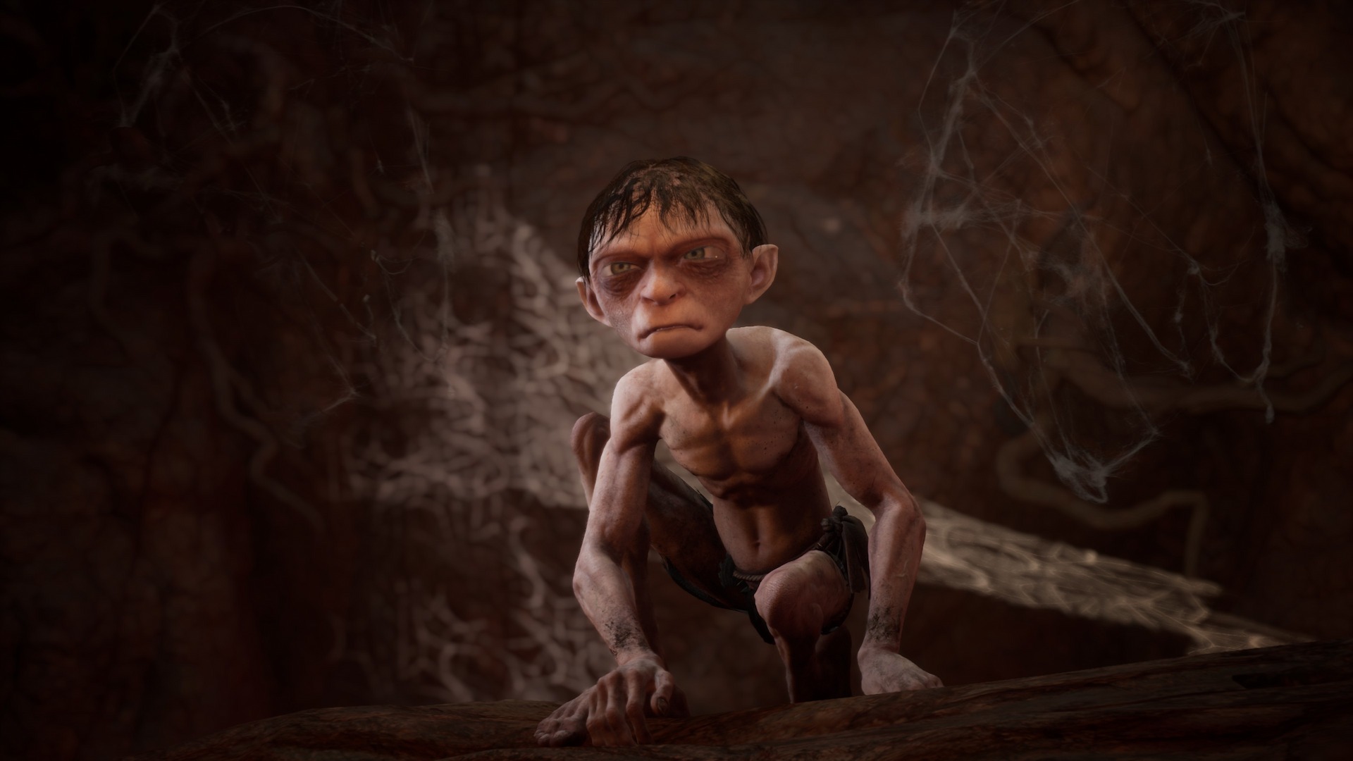 Gollum from The Lord of the Rings Gollum squatting
