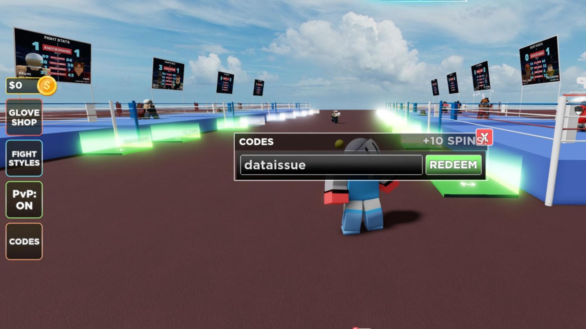Roblox: Shadow Boxing Fights Codes
