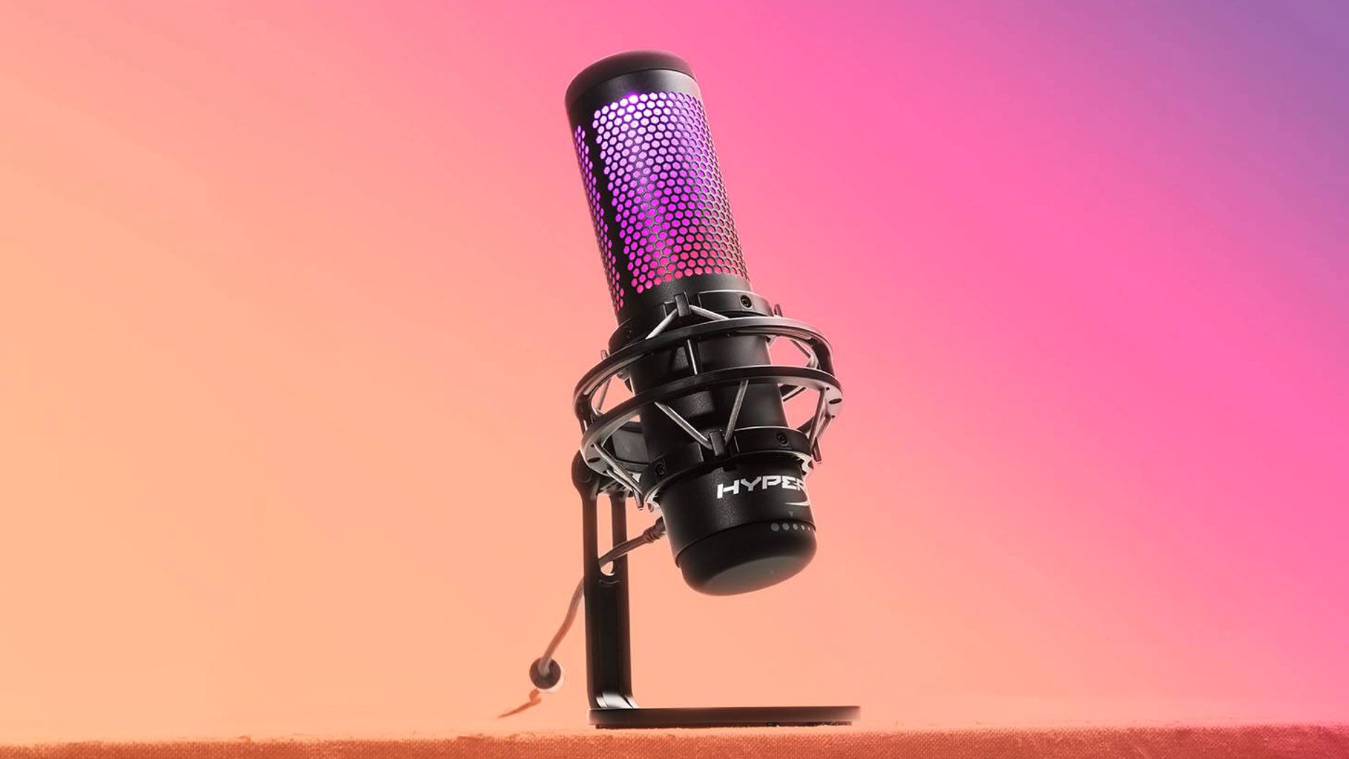 Best gaming microphone: the HyperX QuadCast S.