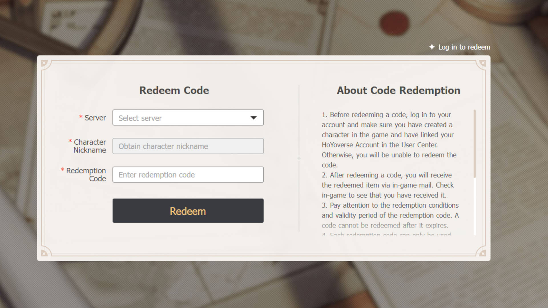 New 3.3 Official Redeem Codes (60 Primogems)