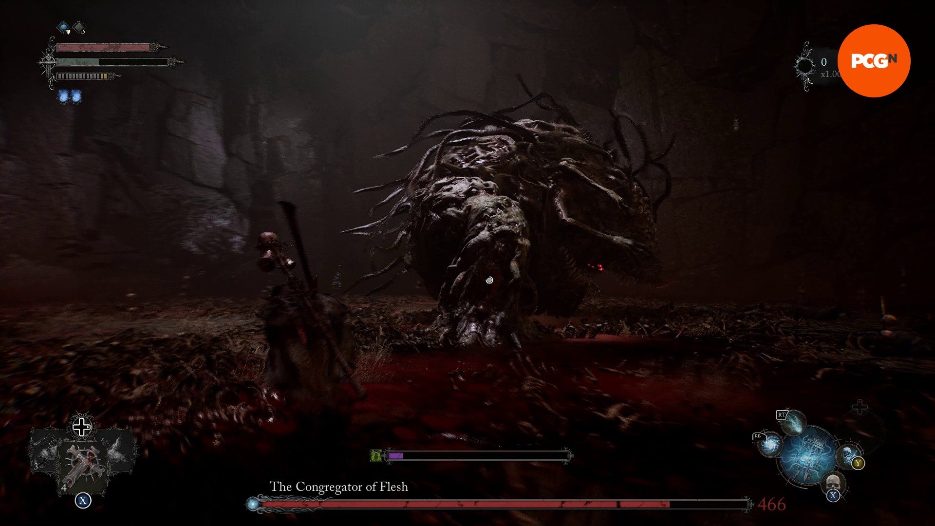 Soulslike Lords Of The Fallen's massive bosses and dual worlds