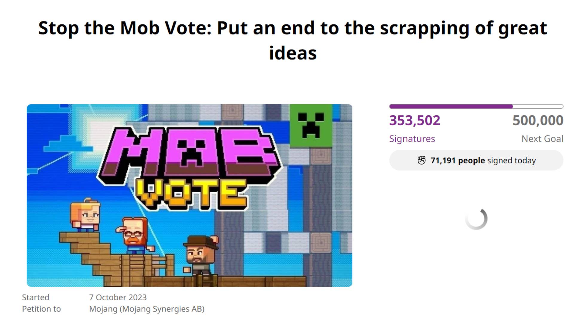 How to vote in Minecraft Live Mob Vote 2023