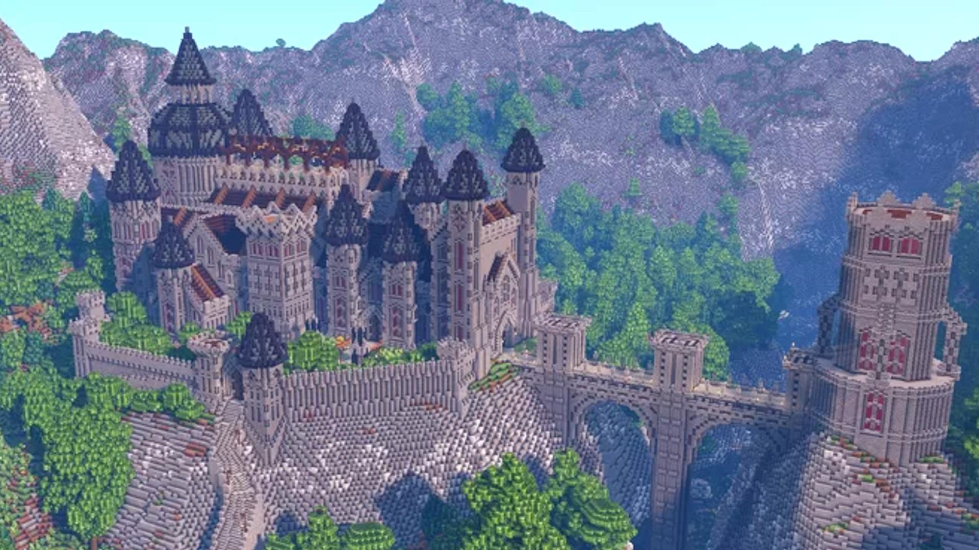Minecraft castle, Minecraft, Minecraft bridges