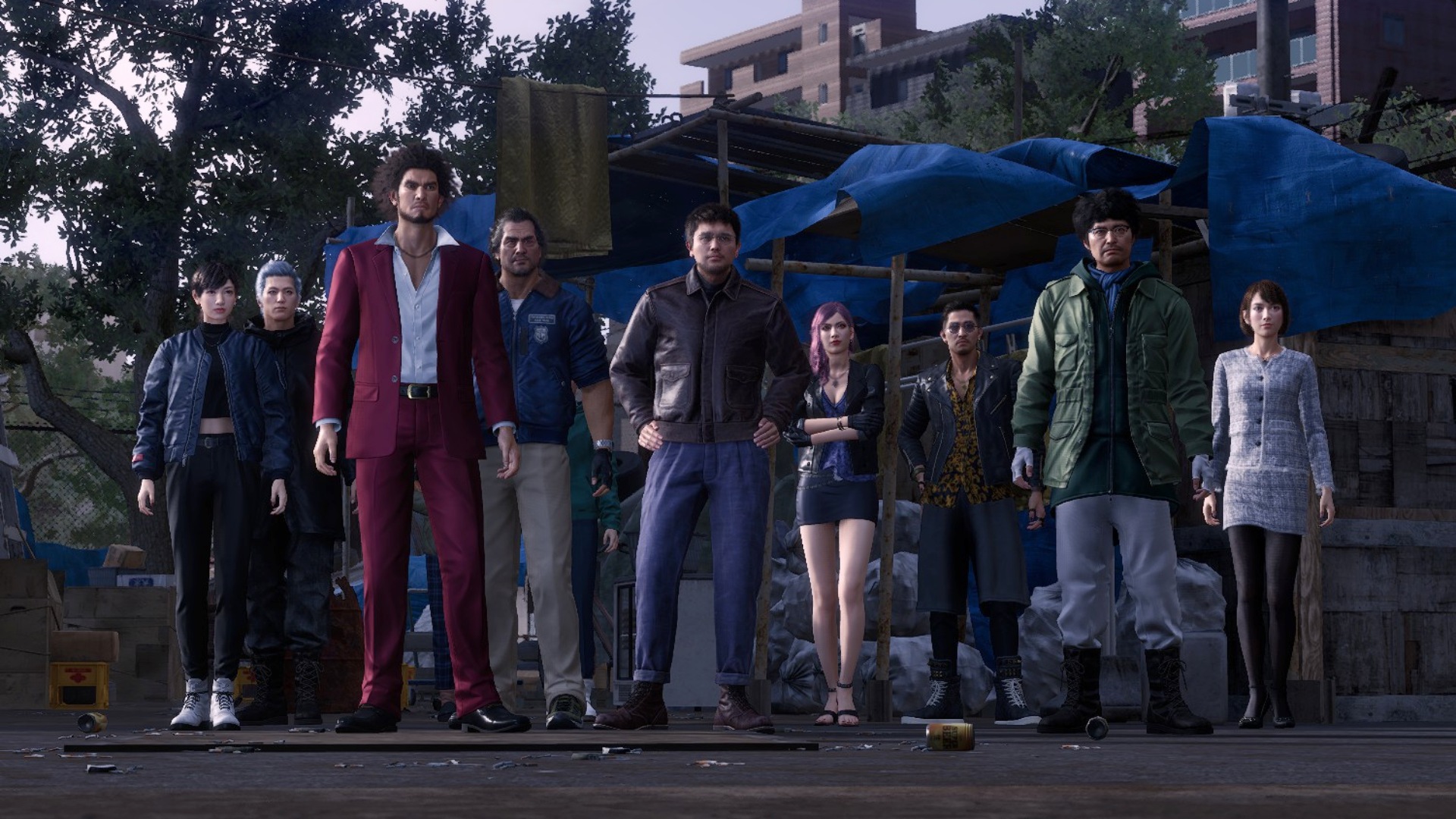 Kiryu and Ichiban are chilling with the LADs in Like A Dragon: Infinite  Wealth