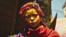 Why is Poison Ivy a kid in Suicide Squad? The red-haired, yellow-skinned child is adorned with flowers
