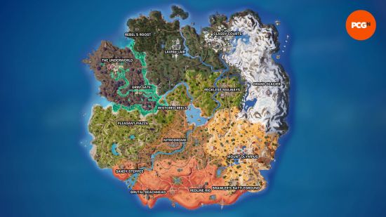 Fortnite map - the map for Chapter 5 Season 3.