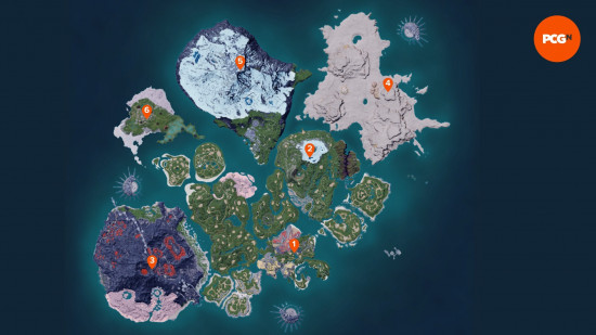 All the tower locations for the major Palworld bosses in order of appearance.