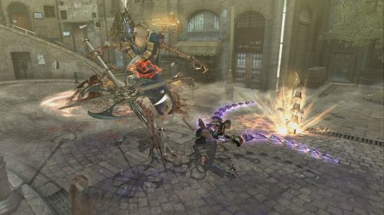 Best action games: Bayonetta uses her flexible fighting style to brawl against angels in Bayonetta.