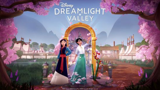 A player character, Mulan, and Mushu appear in the promotional art for the next Dreamlight Valley update.