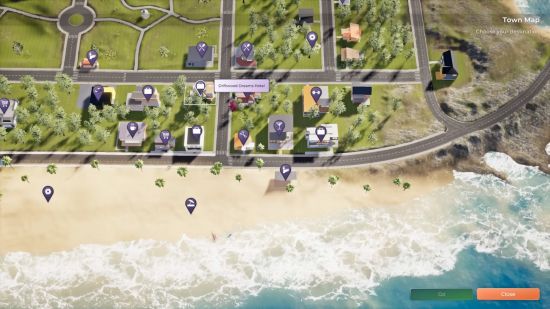 A beachfront with standard visuals that can be enhanced via Life by You mods.