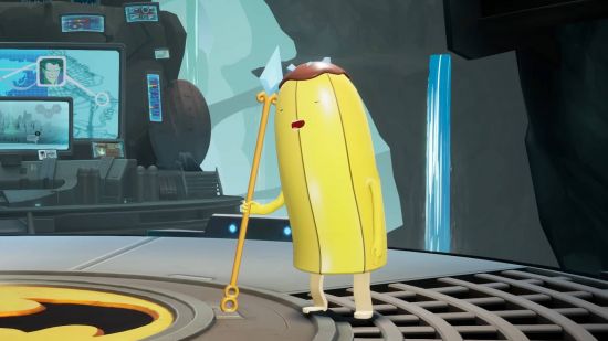 Multiversus tier list: Banana Guard is sleeping on the job inside of the Batcave.