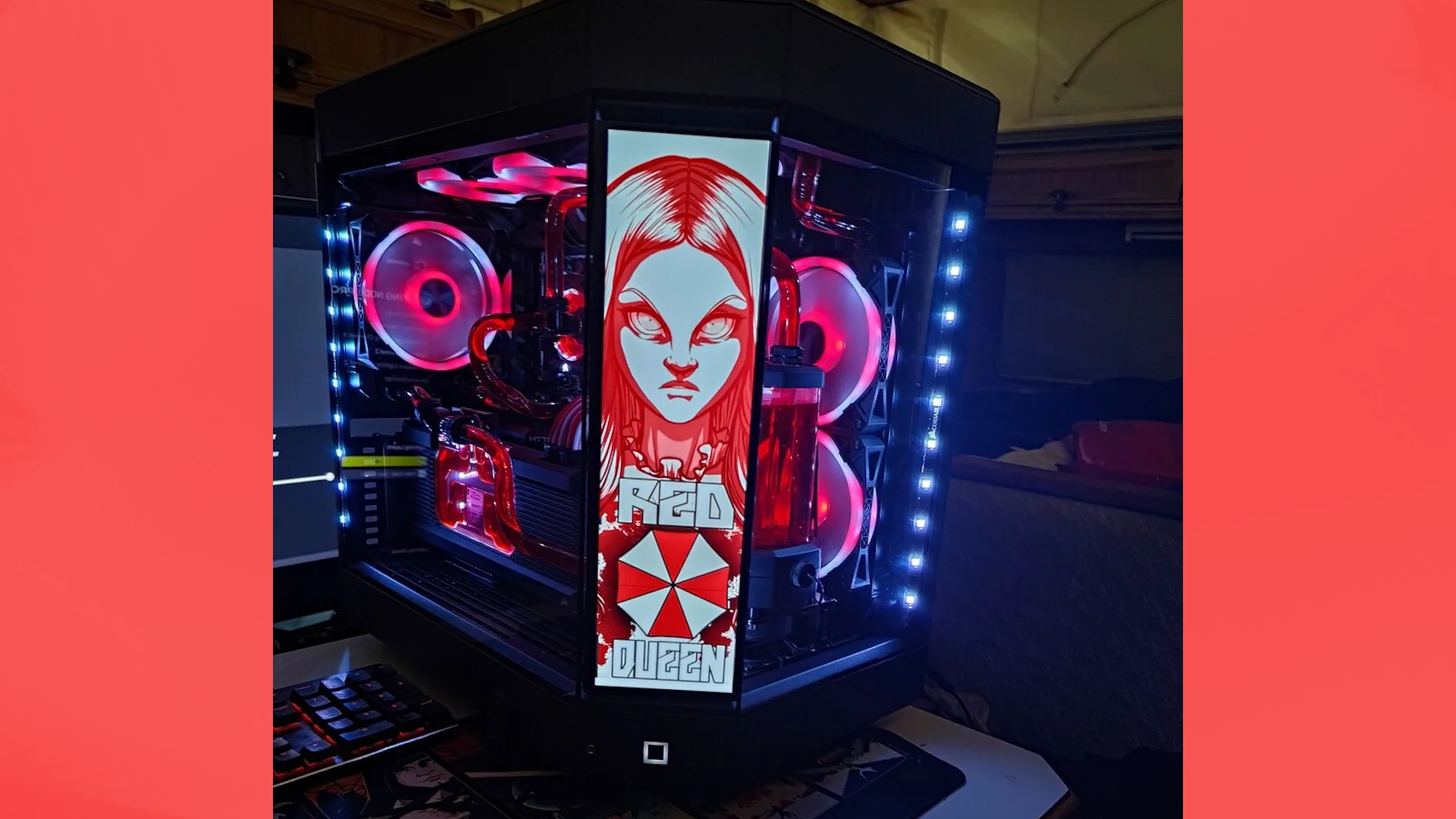 The Red Queen has taken over this AMD-powered Resident Evil gaming PC