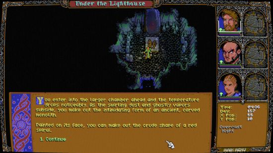Skald review: choices during a quest beneath a lighthouse.