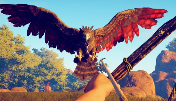 Survival Fountain of Youth Steam survival game: A giant bird attacking in Steam survival game Survival: Fountain of Youth