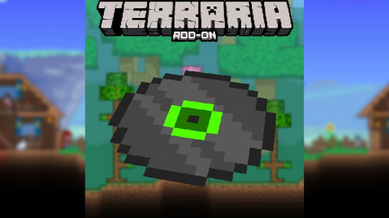 Best Terraria mods: a vinyl record in Minecraft style
