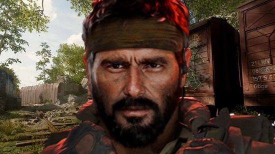 Call of Duty Black Ops 6 team wants to fix that terrible CoD launcher: A character from Black Ops 6 stands in front of a forest scene.