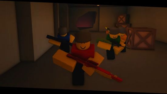 A Chaos Town screenshot from the Roblox game's trailer