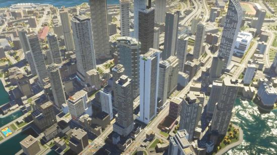 Cities Skylines 2 update economy: A huge downtown area from city building game Cities Skylines 2