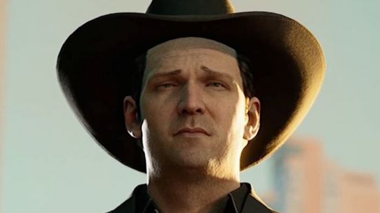 Payday 3's bizarre FPS rival is finally coming to Steam with free DLC: Michael Madsen wears a big cowboy hat in Crime Boss: Rockay City.