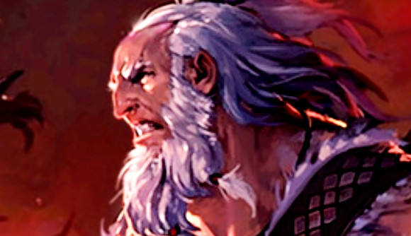 Diablo 3 Season 32 brings back its loving homage to Diablo 2 - A white-haired barbarian with a long beard.