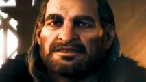 Dragon Age the Veilguard - A bearded man with long hair in the fantasy BioWare RPG.