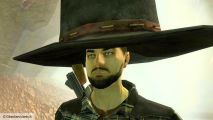 Fallout New Vegas mods hat war: Daniel from Fallout New vegas with a comically oversized hat